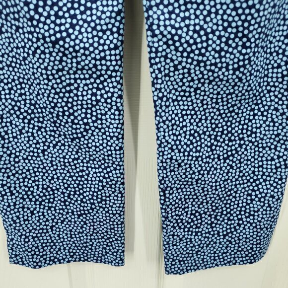 Boden Richmond 7/8 Stretch Twill Mini Dot Mid-Rise Ankle Pants US 6/UK 10 Blue - Picture 13 of 16